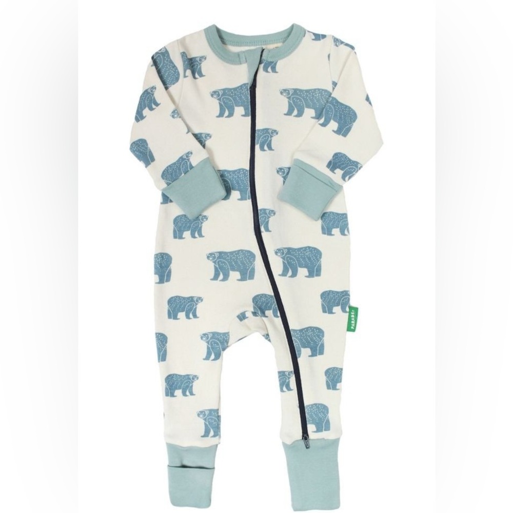 Parade Organics 2-Way Zip Organic Romper - Long Sleeve 3-6M